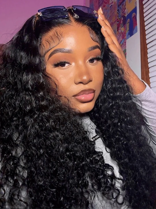 Dorsanee 250 Density Water Wave 13x4 HD Lace Front Wet and Wavy Human Hair Wig - Image 3