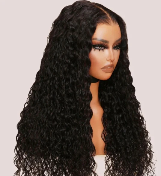 Dorsanee 250 Density Water Wave 13x4 HD Lace Front Wet and Wavy Human Hair Wig - Image 5