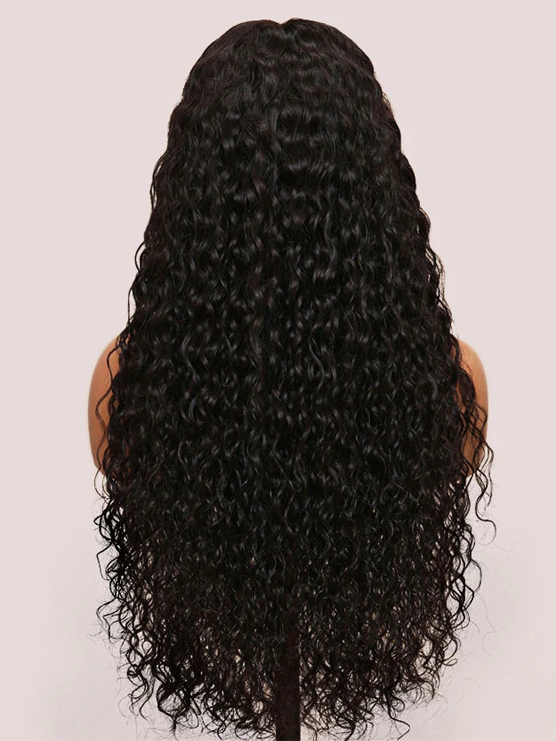 Dorsanee 250 Density Water Wave 13x4 HD Lace Front Wet and Wavy Human Hair Wig - Image 6