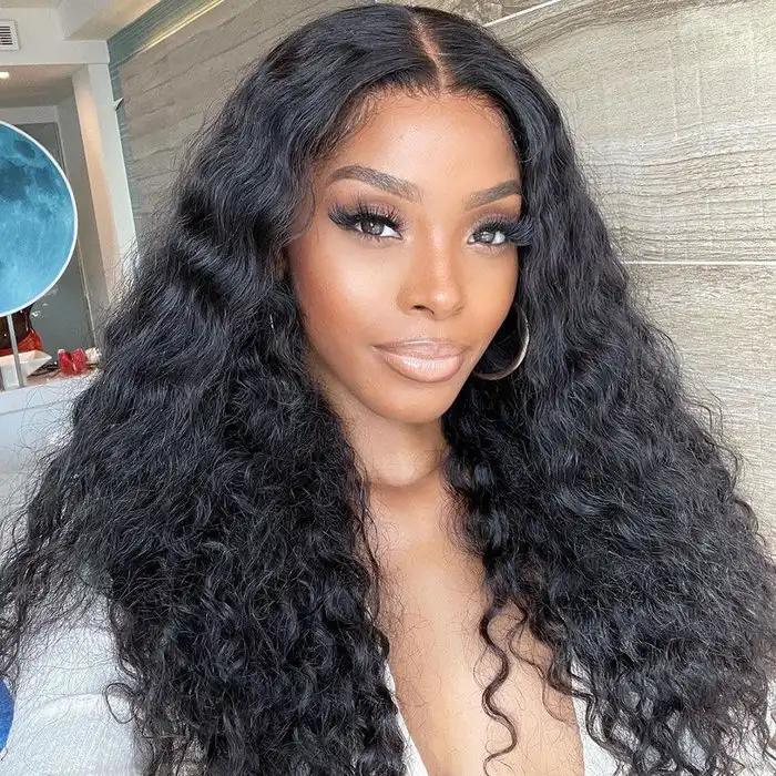 Dorsanee 250 Density Water Wave 5x5 Lace Closure Wet and Wavy Human Hair Wigs - Image 6