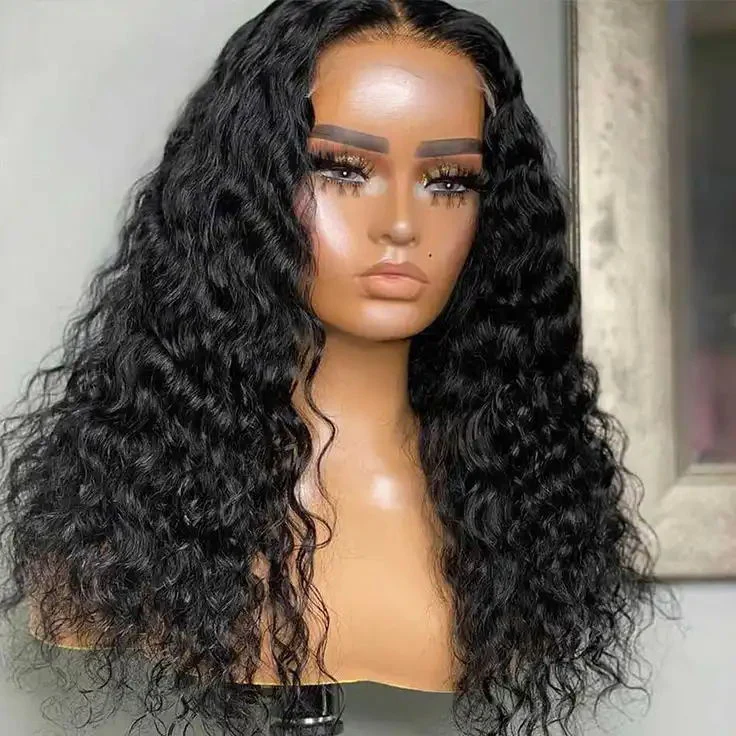 Dorsanee 250 Density Water Wave 6×6 Pre Plucked Wet and Wavy Lace Closure Wigs - Image 6