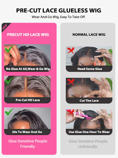 Dorsanee Reddish Brown Water Wave Glueless Wear Go Pre Cut 6x4 Lace Closure Human Hair Wigs - Image 11