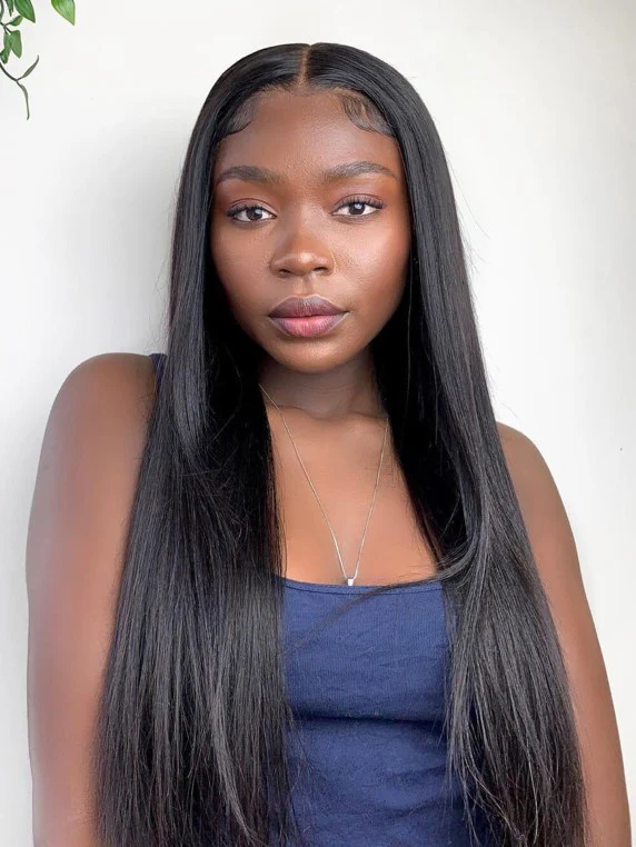 Dorsanee 250 Density Wear Go Glueless Pre Plucked 6x4 Lace Closure Straight Human Hair Wig - Image 6