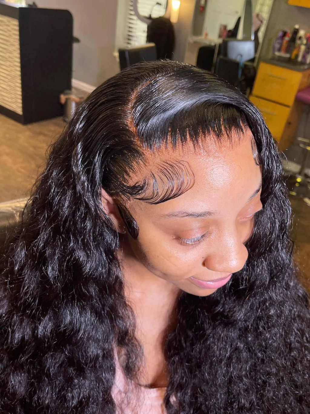 Dorsanee Long Wig 42 40 38 36 34 32 30 inch Deep Wave Curly 13x4 Lace Front Human Hair Wigs - Image 3