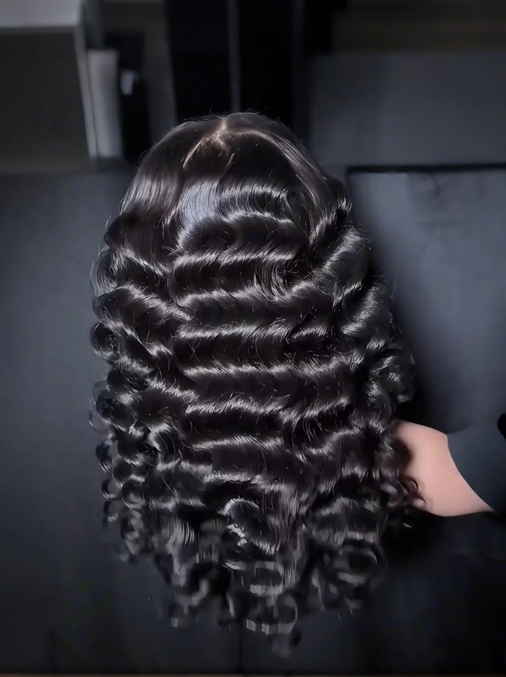 Dorsanee Loose Deep Wave Wand Curls 13X4 Lace Front Human Hair Wigs 250 300 Density - Image 3