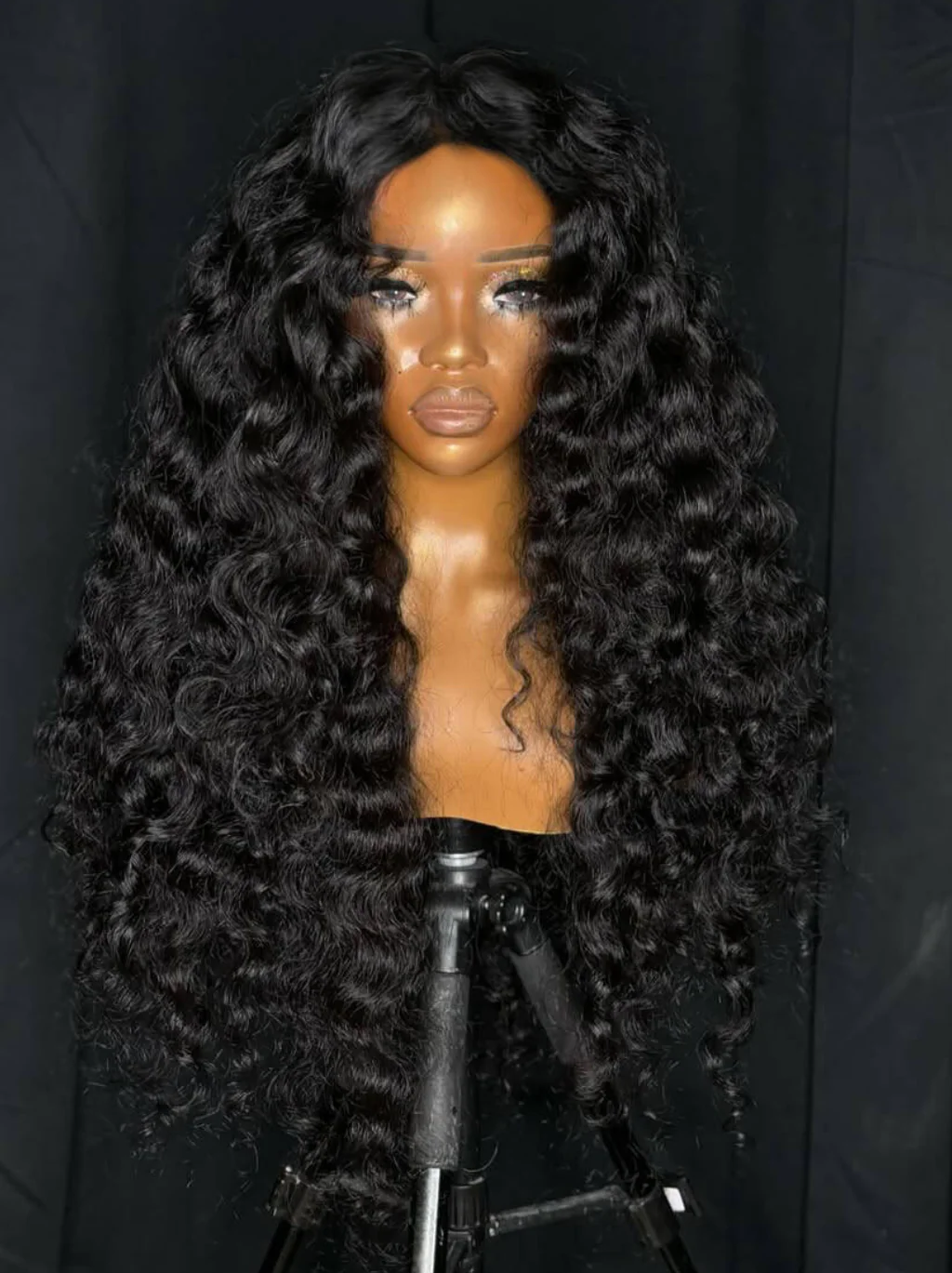 Dorsanee Loose Deep Wave Wand Curls 13x4 Lace Front Virgin Human Hair Wigs - Image 2
