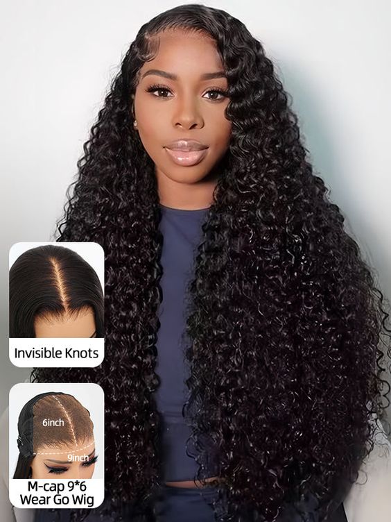 Dorsanee M-Cap Water Wave 9x6 Lace Closure Wear & Go Pre-bleached Wig 180% Density - Image 11