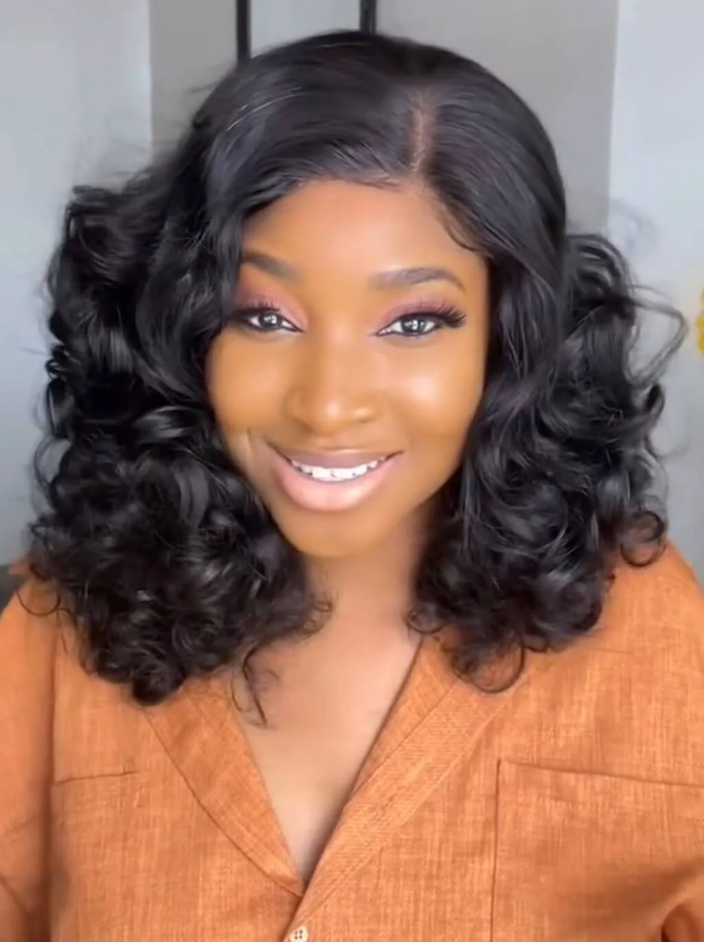 Dorsanee Mature Elegant Bouncy Loose Wave 13x4 Lace Front Human Hair Wigs - Image 3
