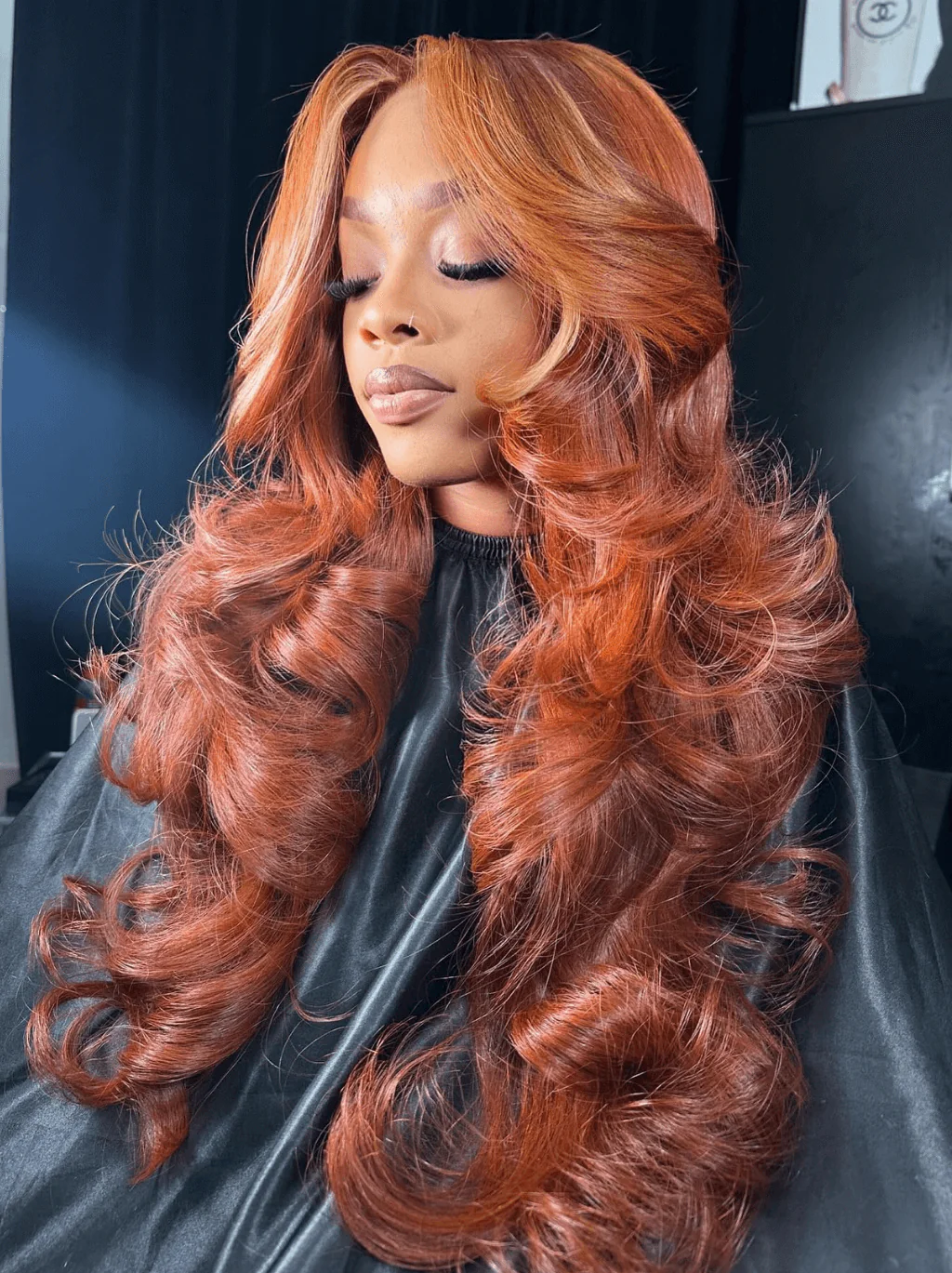 Dorsanee Mocha Chocolate Reddish Brown Blonde Highlights Virign Human Hair Wig - Image 4