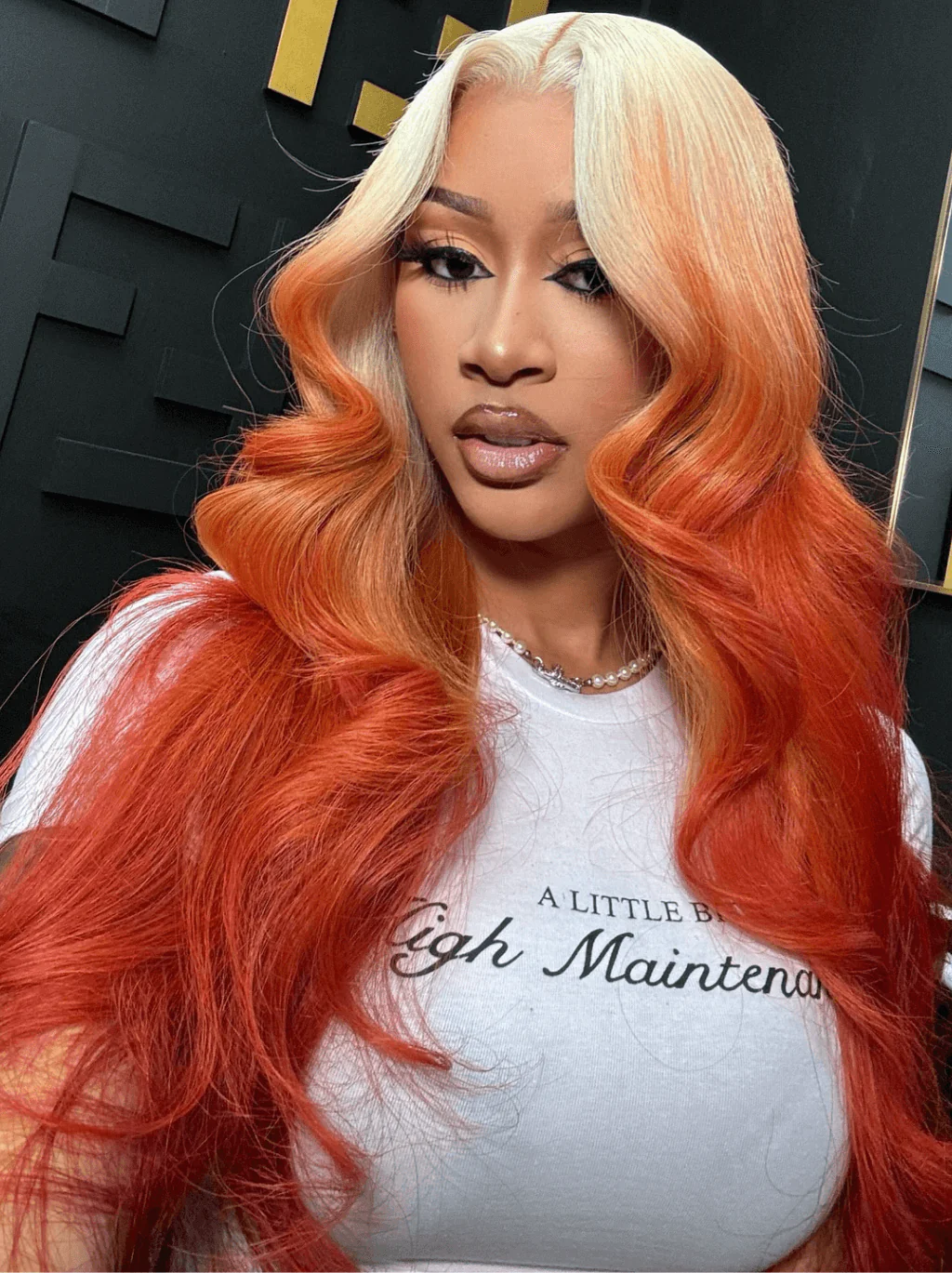 Dorsanee Ombre 613 Blonde Ginger Orange Body Wave HD Lace Front Human Hair Wigs - Image 2