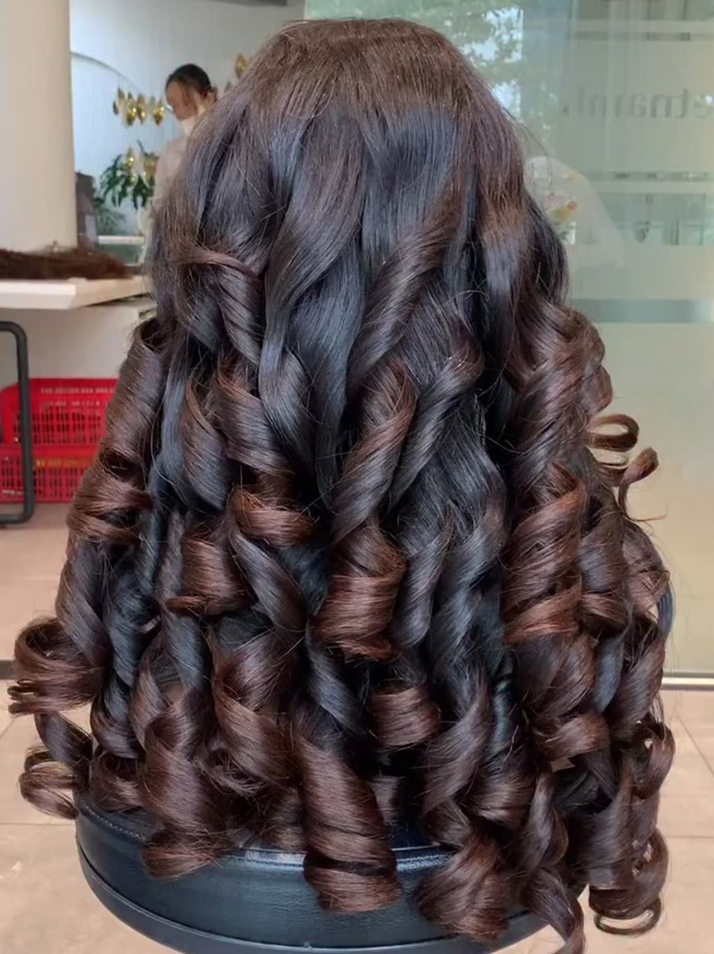 Dorsanee Ombre Black Dark Chocolate Brown Full Bouncy Loose Spiral Curls 13X4 Lace Front Human Hair Wigs 250 300 Density