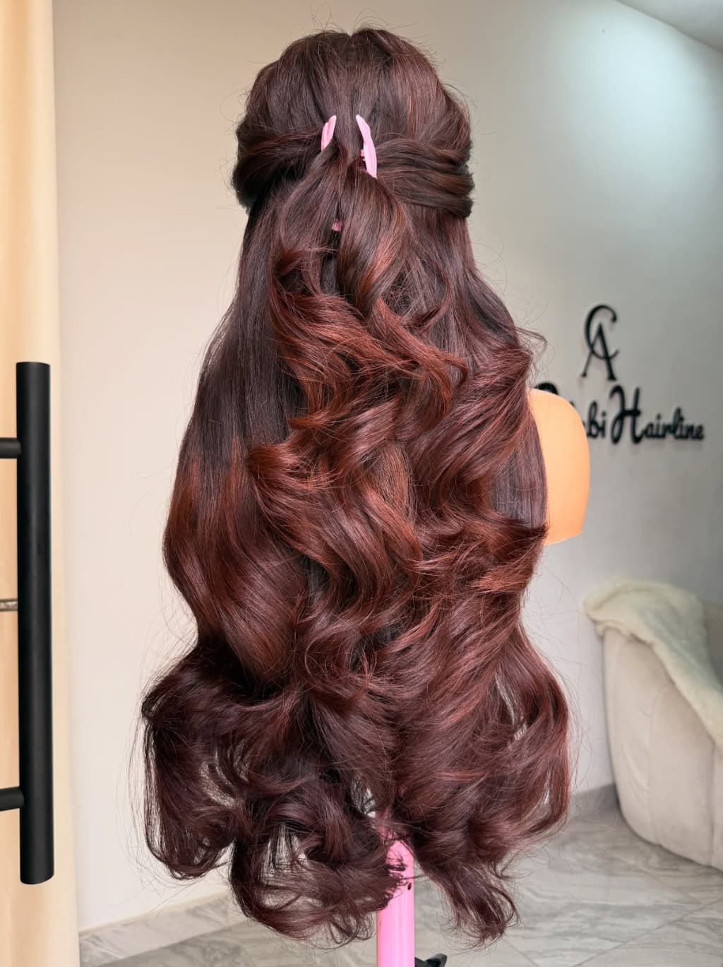 Dorsanee Ombre Black Reddish Brown Wavy 13X4 Lace Front Human Hair Wigs 250 300 Density - Image 5