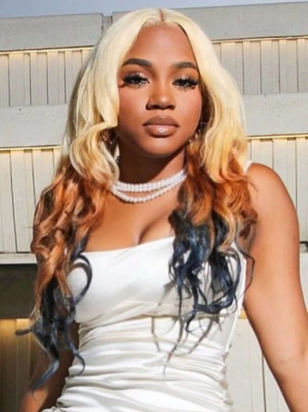 Dorsanee Ombre Blonde Ginger Brown Black 13x4 Lace Front Human Hair Wigs 200 Density - Image 2