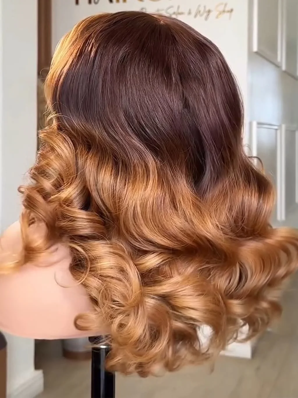 Dorsanee Ombre Deep Chestnut Brown Honey Copper Caramel Blonde Sun-kissed 13X4 Lace Front Human Hair Wigs 250 300 Density - Image 2