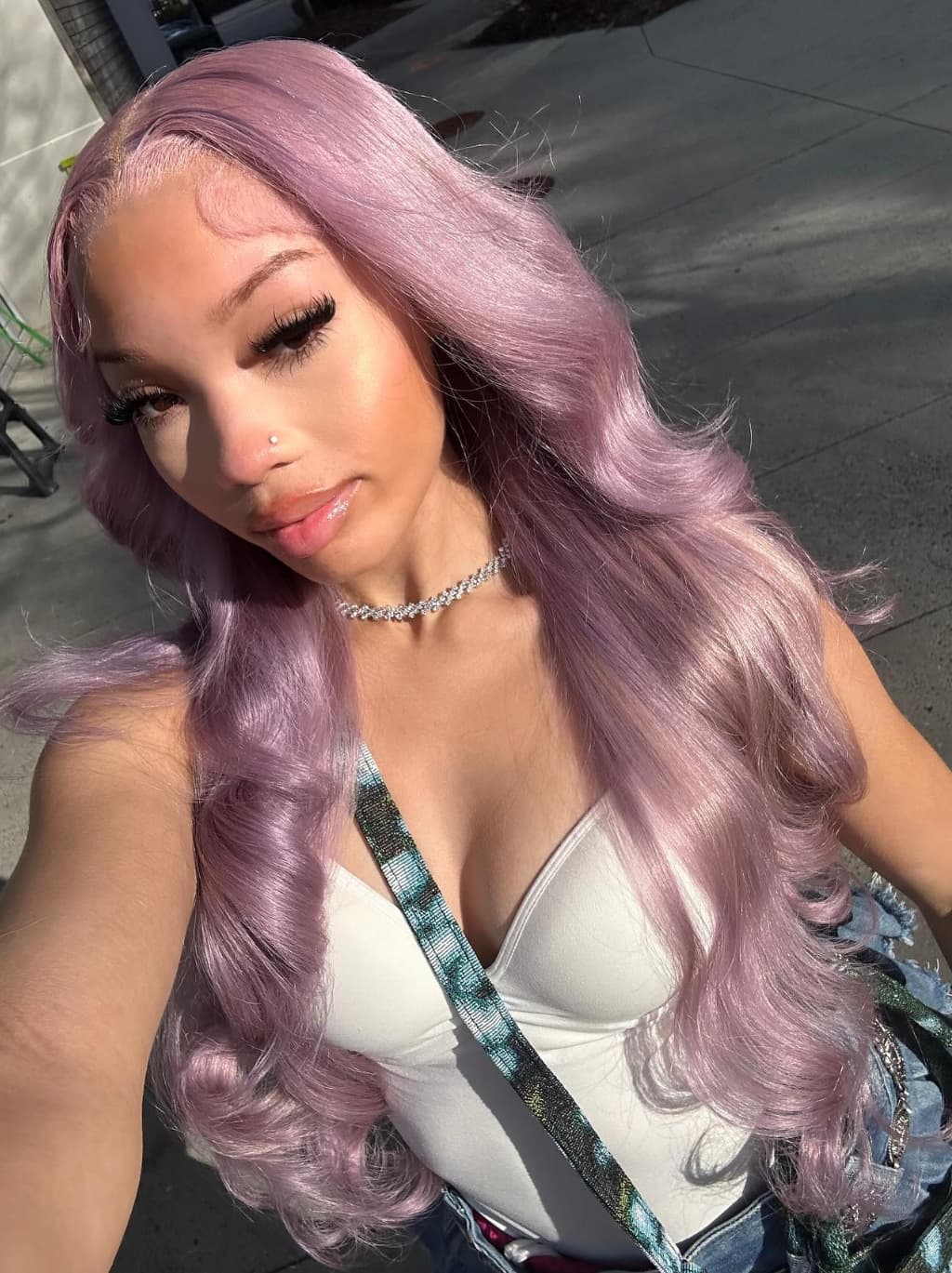 Dorsanee Pastel Light Lavender Purple 13x4 Lace Front Virgin Human Hair Wigs - Image 2