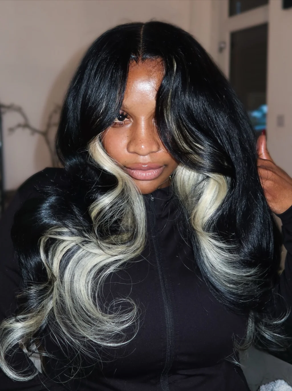 Dorsanee Peekaboo Black Blonde 13x4 Lace Front Virgin Human Hair Wigs - Image 3