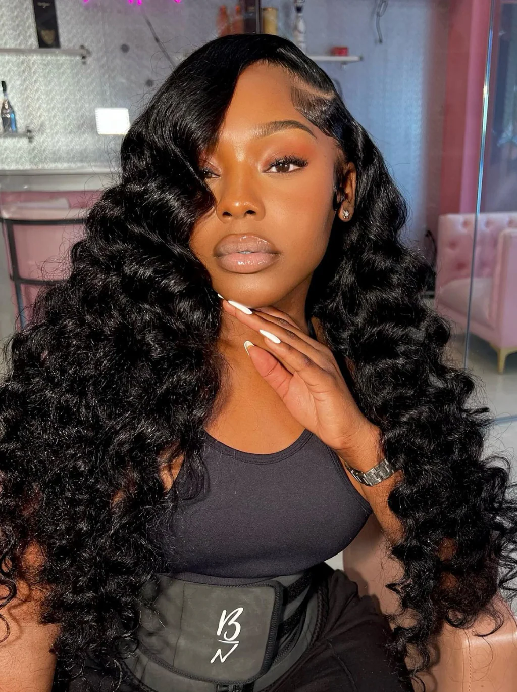 Dorsanee Large Circumference Cap Loose Deep Wave Human Wigs For Big Heads 13x4 Lace Front Hair - Image 3