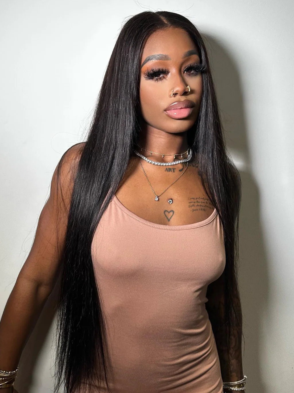 Dorsanee Big Head Friendly Large Cap 13x4 Lace Front Straight Human Hair Wigs - Image 6