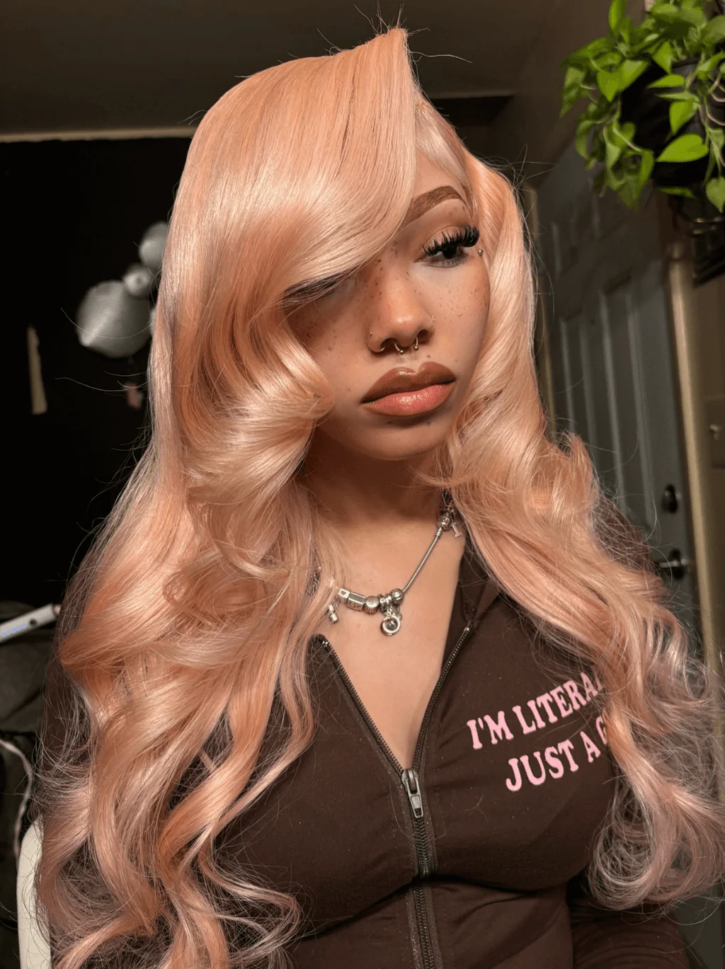 Dorsanee Pinkish Gold Strawbeerry Honey Blonde Body Wave Virgin Human Hair Wigs - Image 4