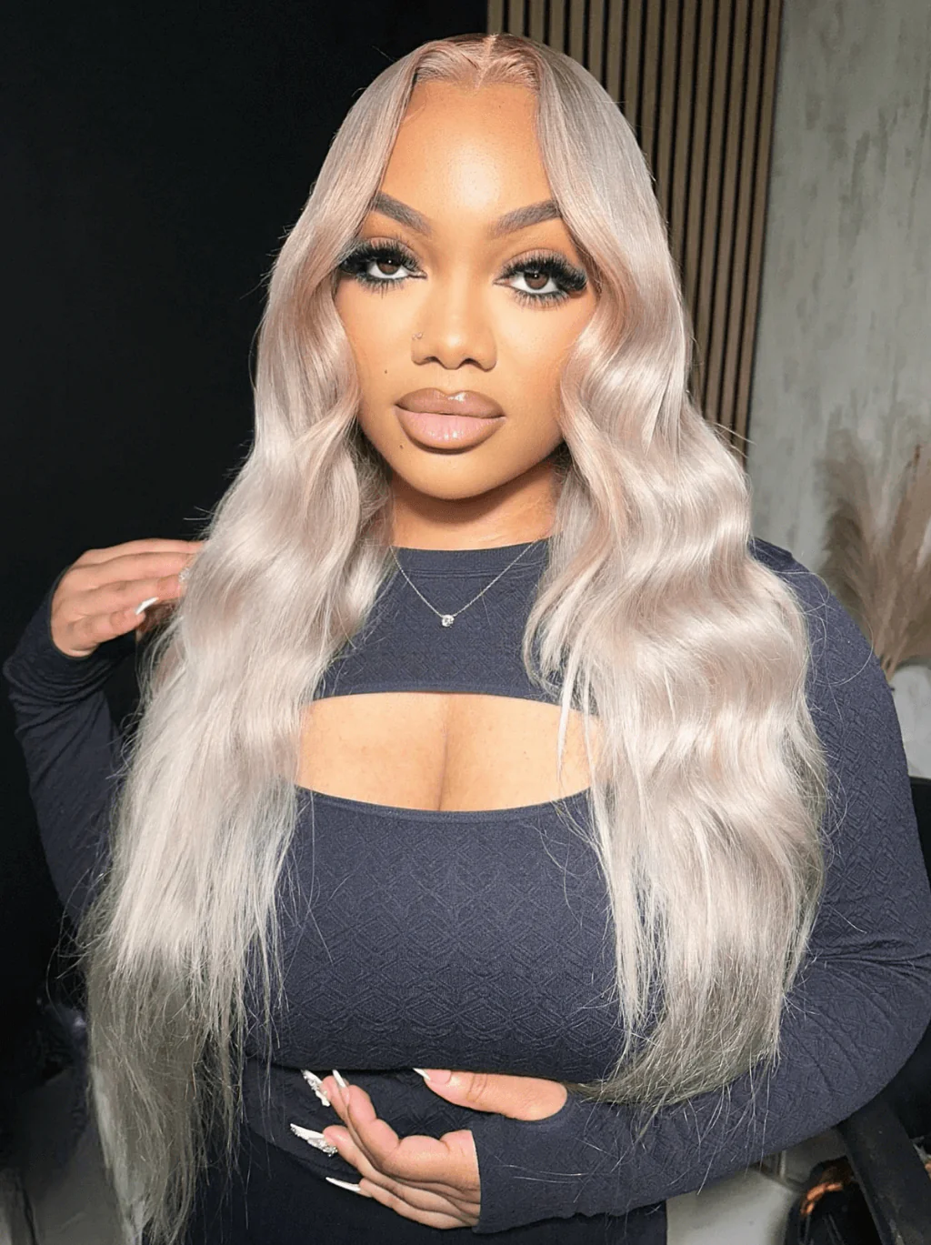Dorsanee Platinum Strawberry Blonde 200 Density 13x4 Lace Front Human Hair Wig - Image 2