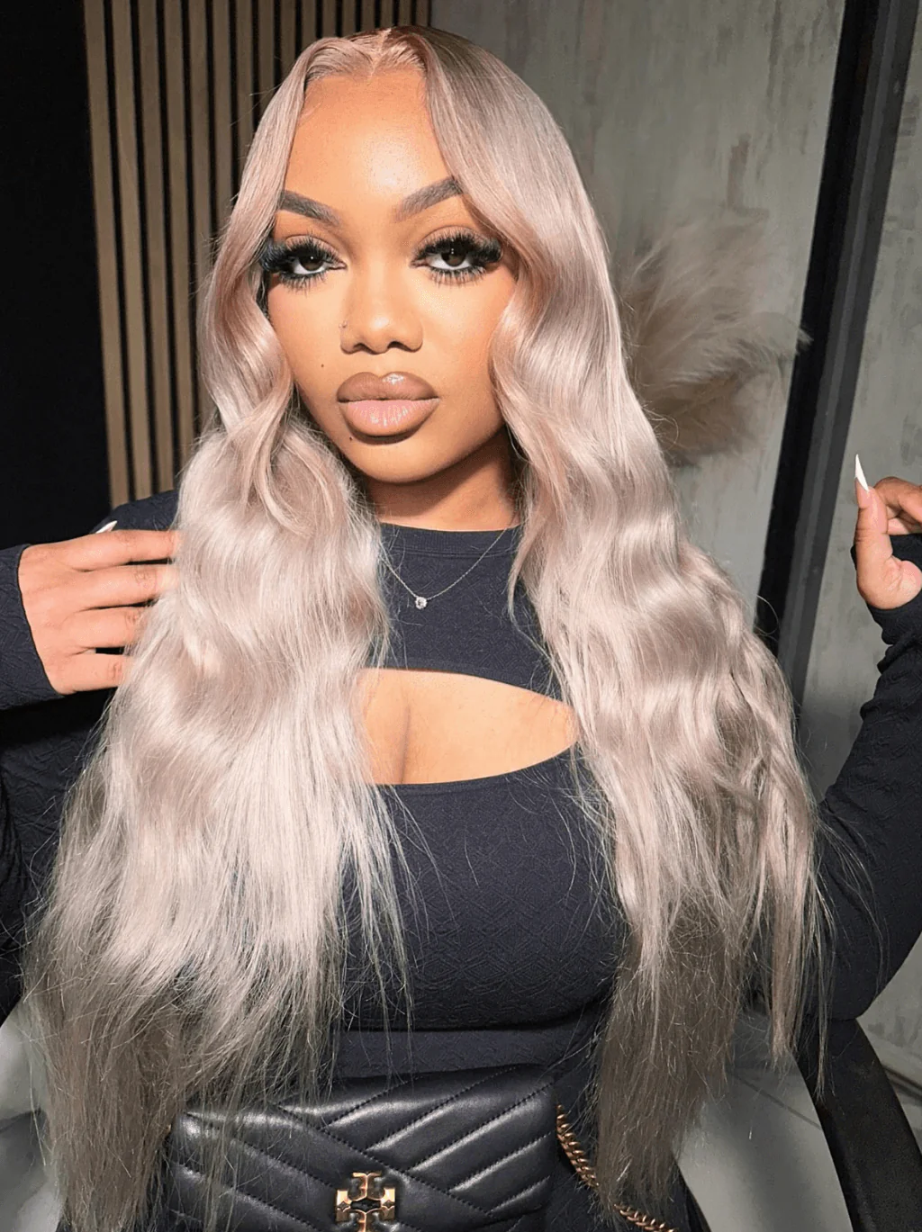Dorsanee Platinum Strawberry Blonde 200 Density 13x4 Lace Front Human Hair Wig - Image 3