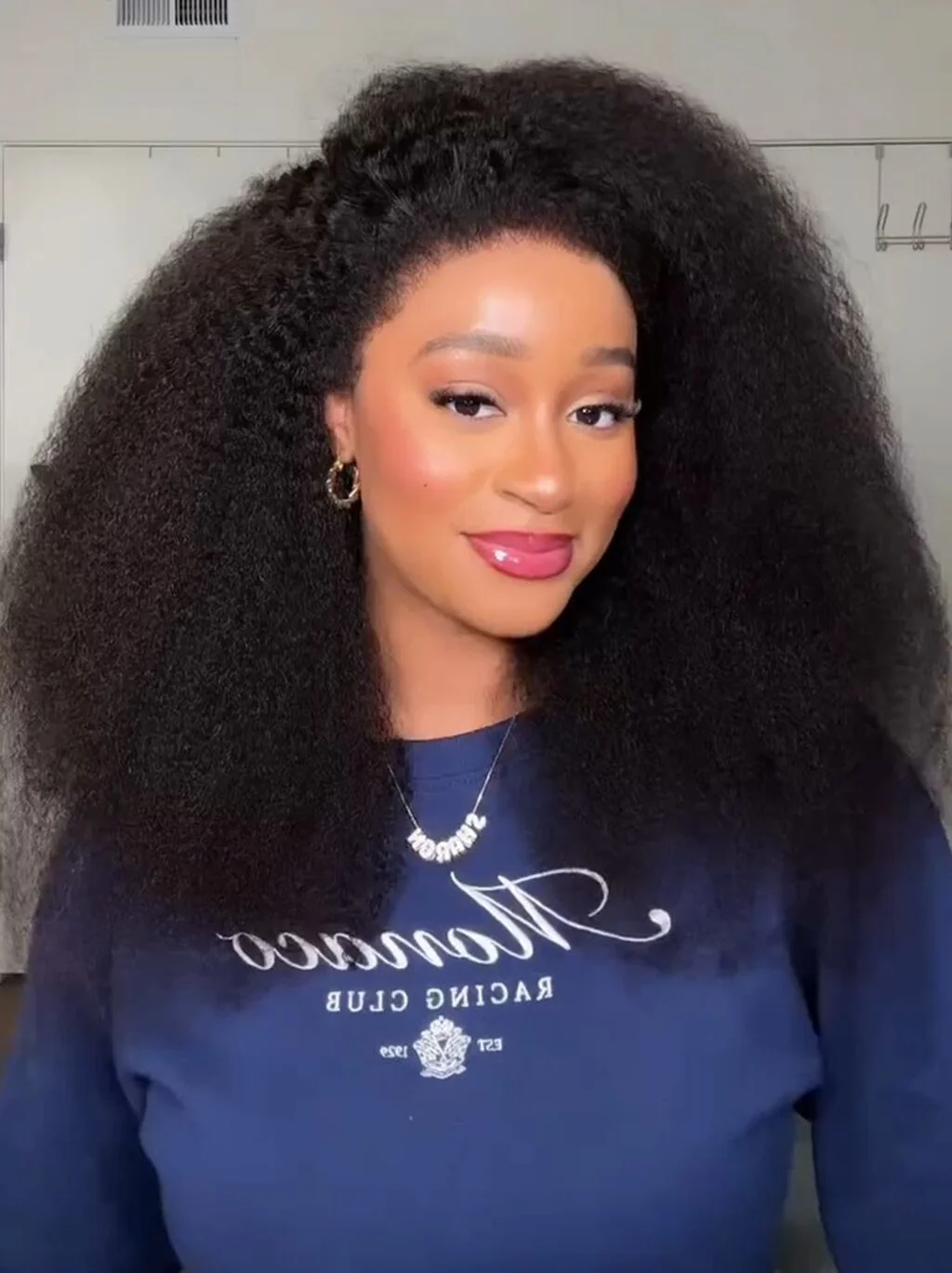Dorsanee SDD Super Double Drawn Full Volume Kinky Curly Bob 13x4 Lace Frontal Human Hair Wigs - Image 3