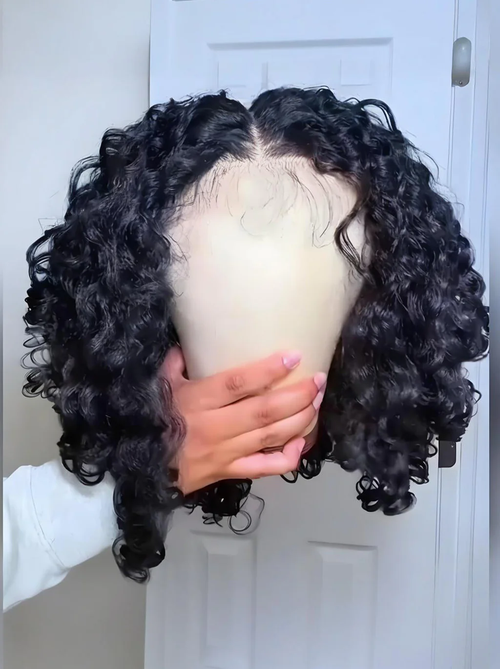 Dorsanee Short Bob Loose Water Wave Curls 13x4 Lace Front Human Hair Wigs - Image 2