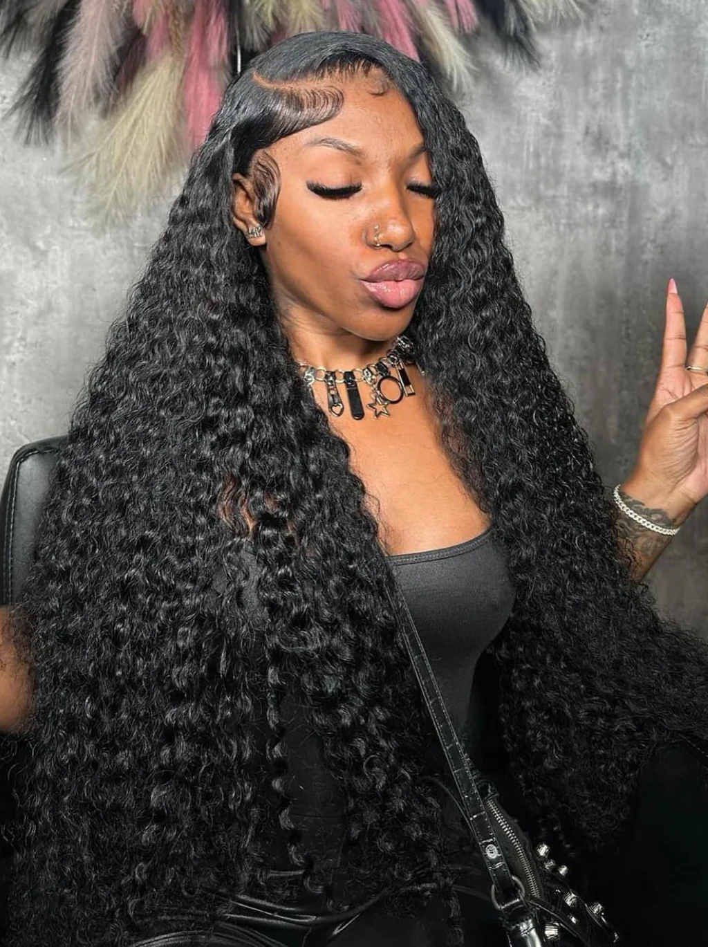 Dorsanee Small Cap Size Wigs 13x4 Lace Front Wet and Wavy Human Hair Wigs - Image 7