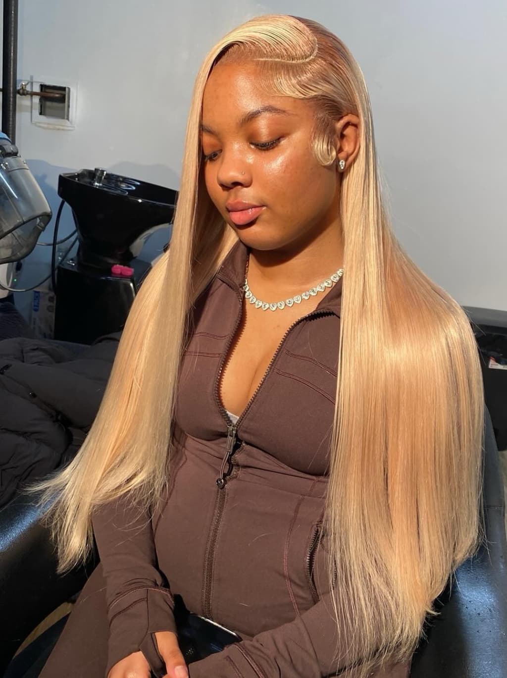 Dorsanee Strawberry Golden Honey Blonde 13x4 Lace Front Human Hair Wigs 200 Density - Image 4