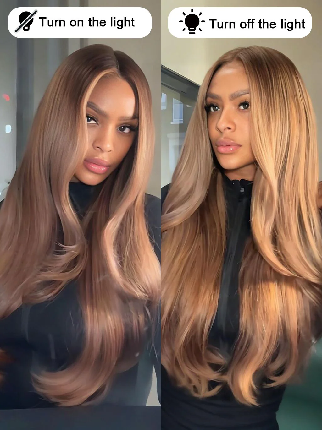 Dorsanee Strawberry Honey Blonde 13x4 Lace Front Virgin Human Hair Wigs - Image 2