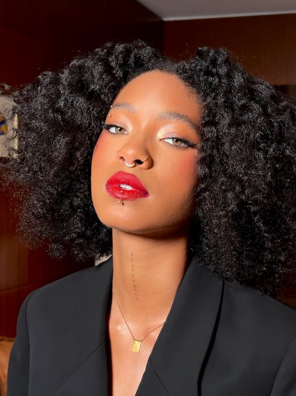 Dorsanee Tight Kinky Curly Short Bob 13x4 Lace Frontal Human Hair Wigs - Image 2