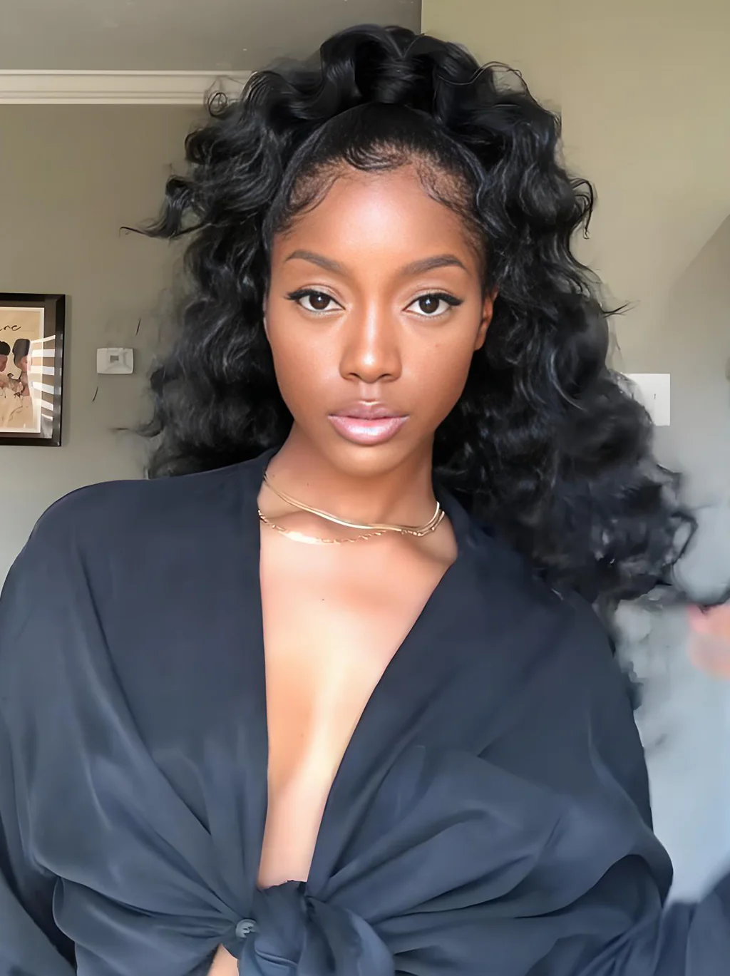 Dorsanee Voluminous Glam Loose Deep Wave 13x4 Lace Front Human Hair Wig 250 300 Density - Image 3