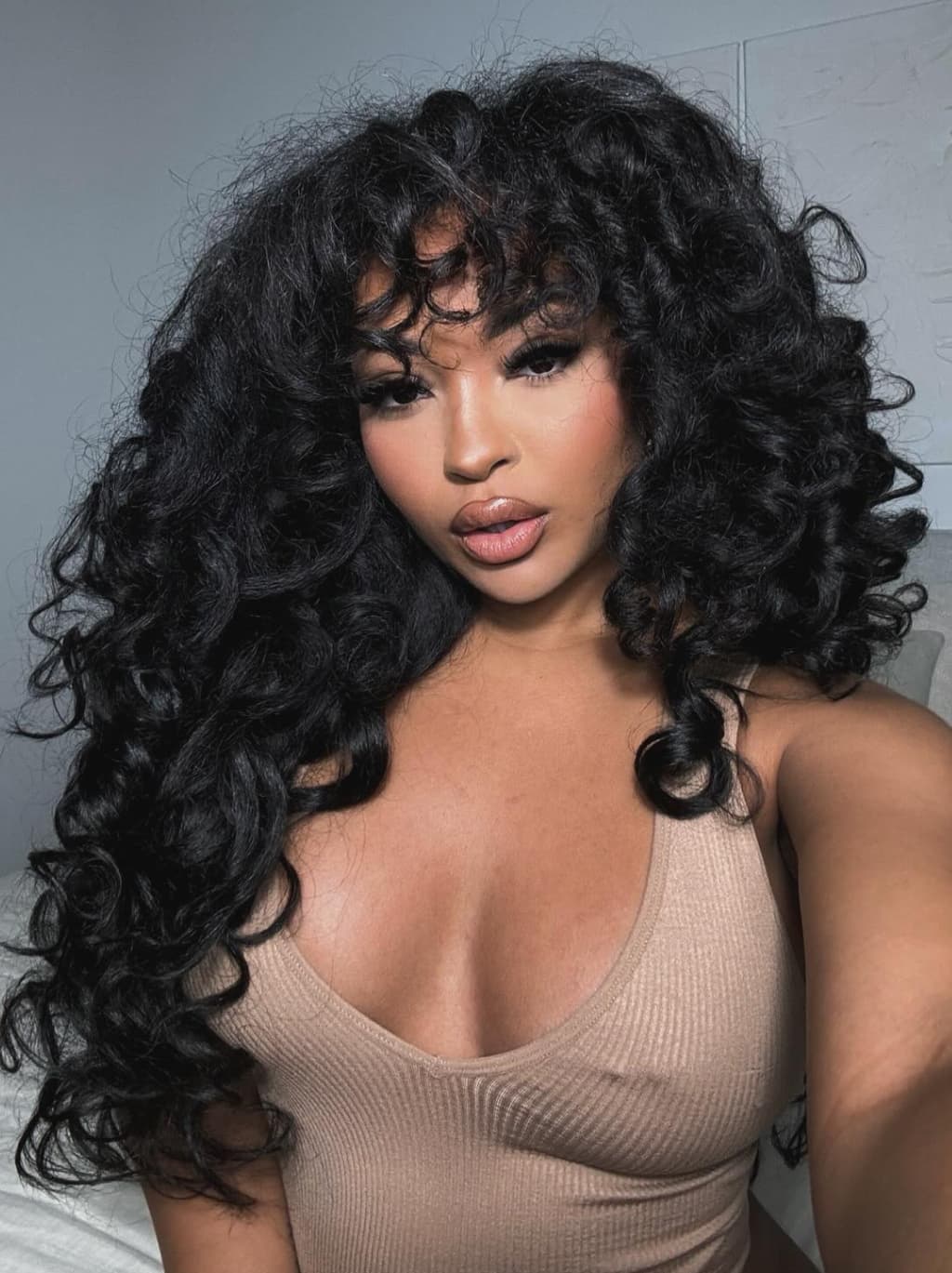 Dorsanee Voluminous Loose Spiral Curls 13X4 Lace Front Human Hair Wigs 250 300 Density - Image 3