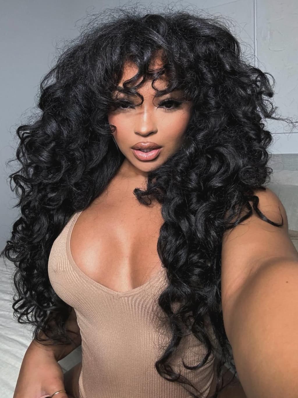 Dorsanee Voluminous Loose Spiral Curls 13X4 Lace Front Human Hair Wigs 250 300 Density - Image 4