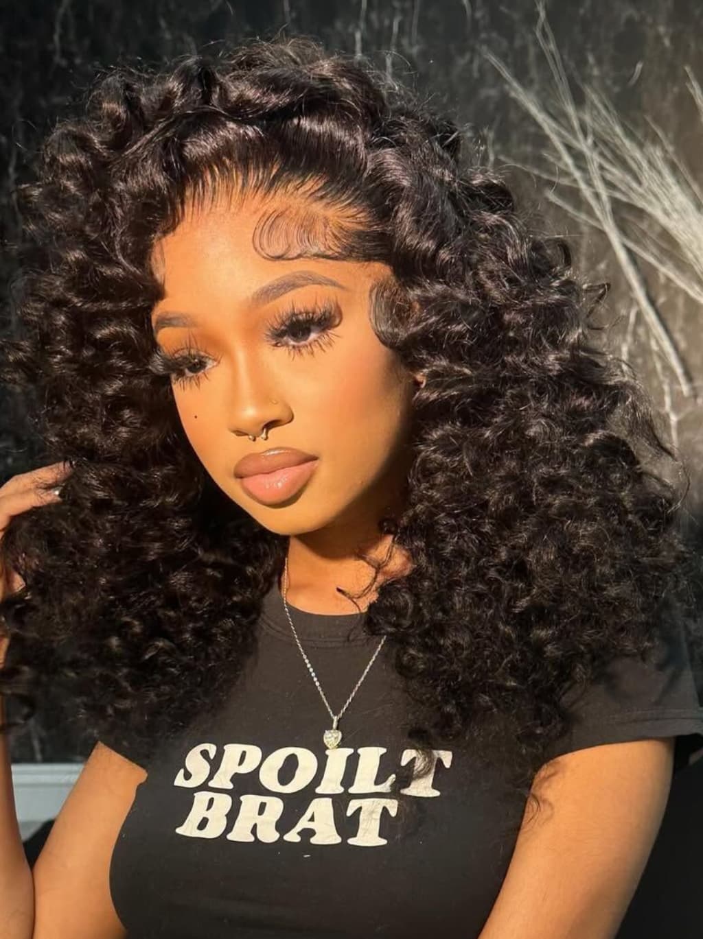 Dorsanee Voluminous Tight Curly 13x4 Lace Front Human Hair Wig 250 300 Density - Image 5