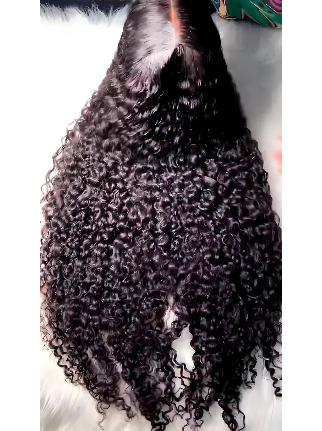 Dorsanee Voluminous Tight Kinky Curly 13X4 Lace Front Human Hair Wigs 250 300 Density - Image 2