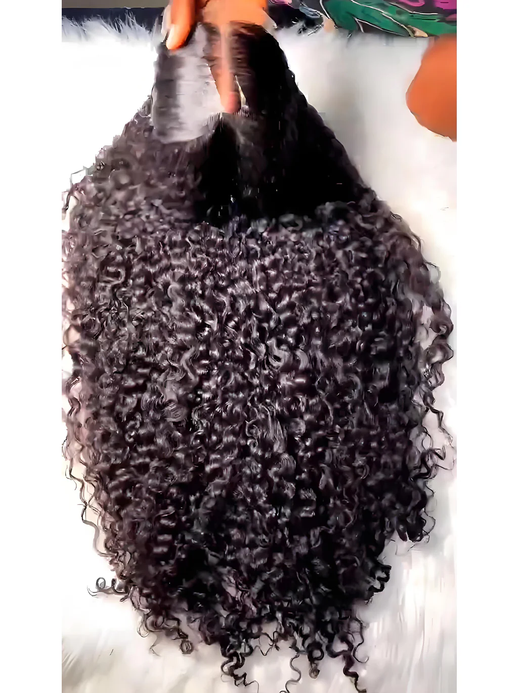 Dorsanee Voluminous Tight Kinky Curly 13X4 Lace Front Human Hair Wigs 250 300 Density - Image 3