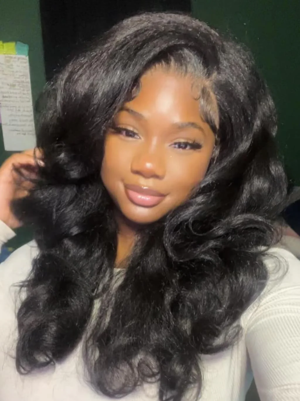 Dorsanee Yaki Natural Loose Wave 13x4 Lace Front Human Hair Wig 300 Density - Image 3