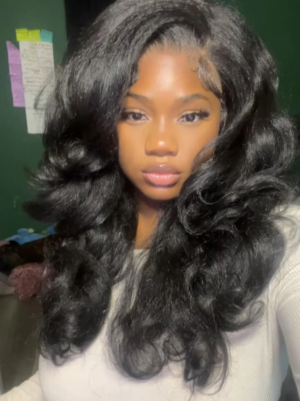 Dorsanee Yaki Natural Loose Wave 13x4 Lace Front Human Hair Wig 300 Density - Image 4