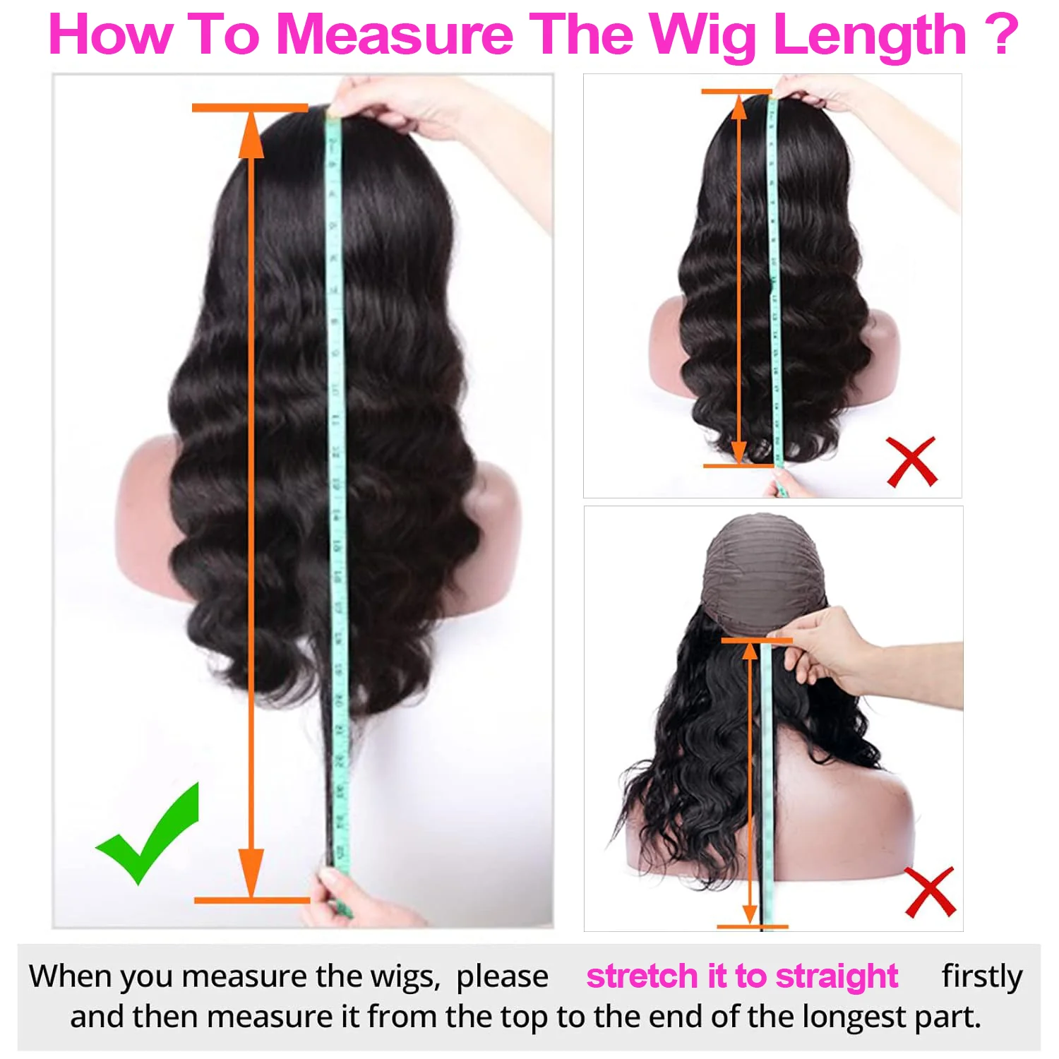 Dorsanee Natural Black Body Wave Machine Made Wig With Bangs 100% Human Hair Wig - Image 6