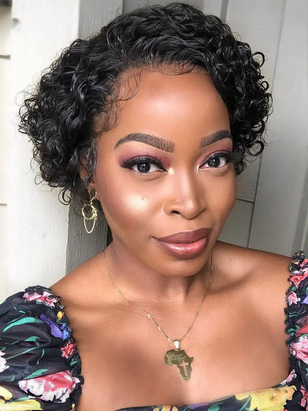 Dorsanee Pixie Cut Short Curly 13x4 Lace Front Human Hair Wigs - Image 4