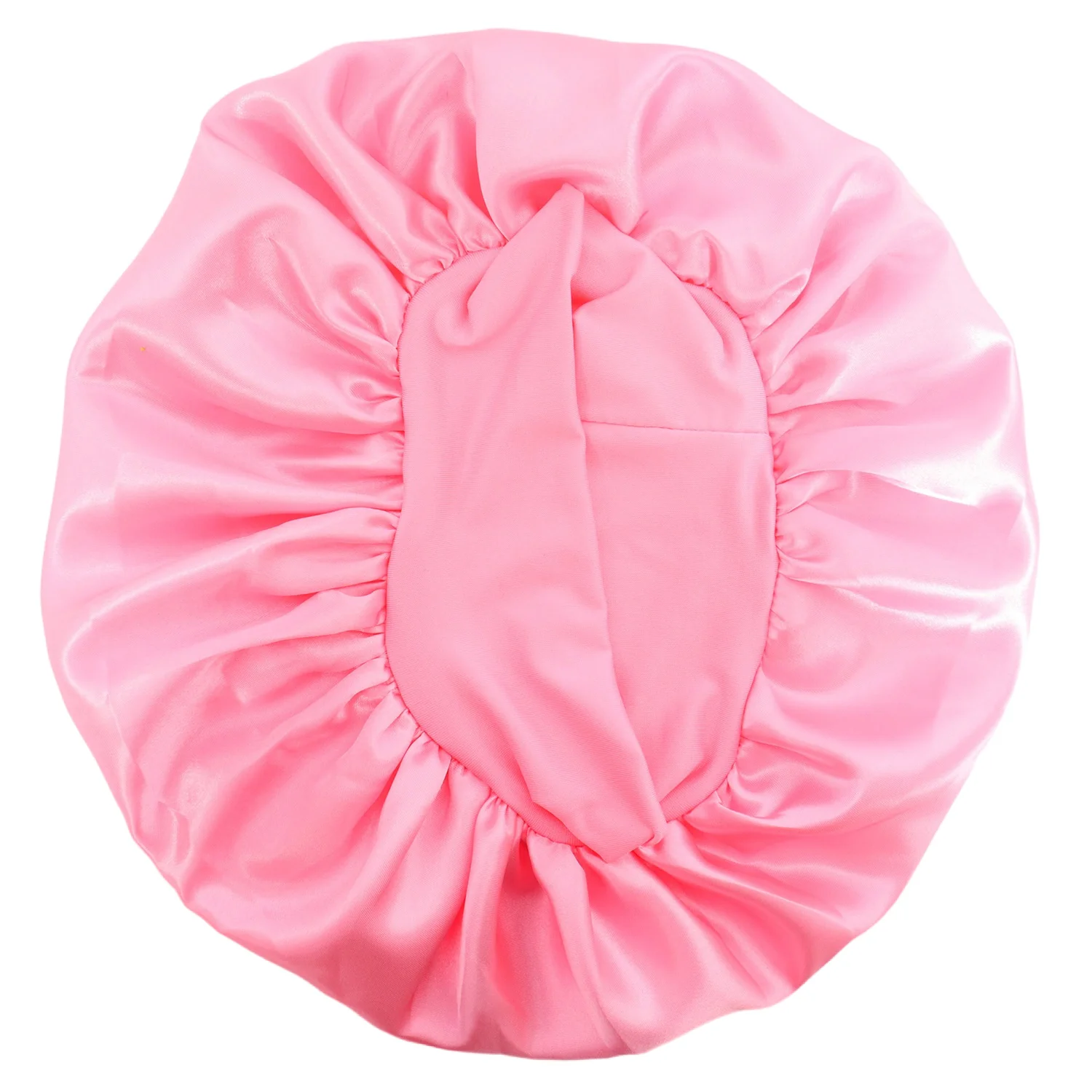 Wide-Brimmed Satin Nightcap Hair Hat - Image 5